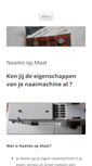 Mobile Screenshot of naailesopmaat.nl